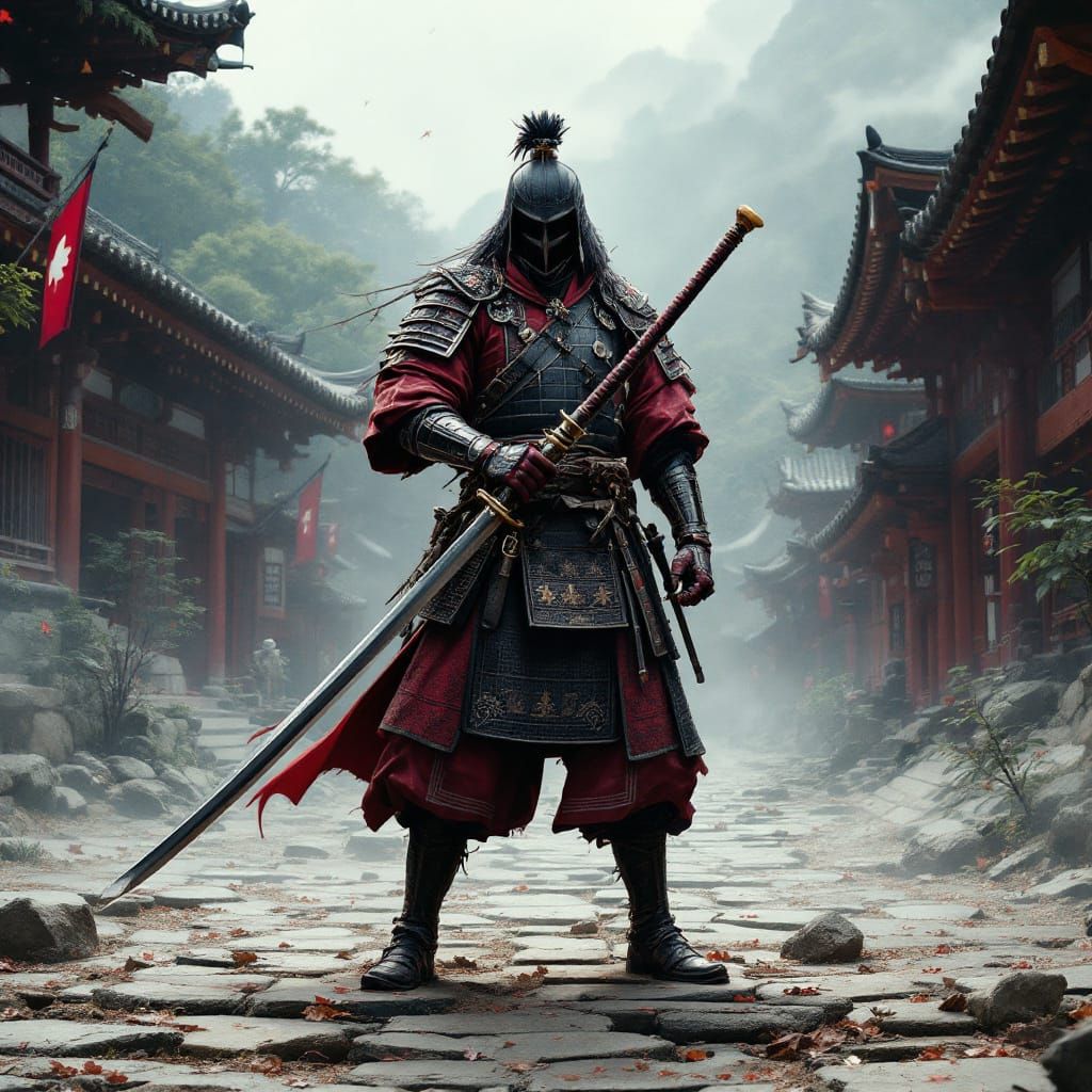 Feudal Japan Landscape Rendering