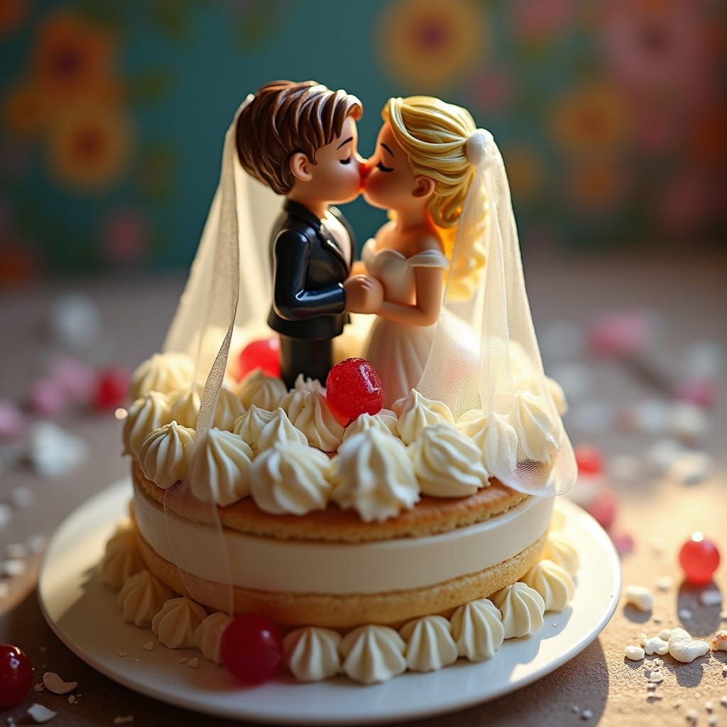 Elegant LGBT Wedding Scene in Hyperrealistic Style