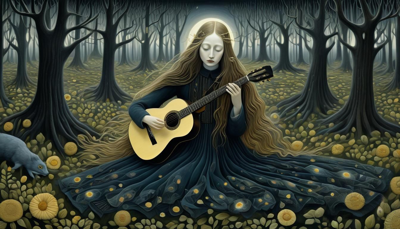 Surreal Bio Art Collage of Folklore Creatures