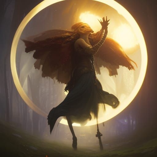 Mystic Orb in Dark Fantasy Style