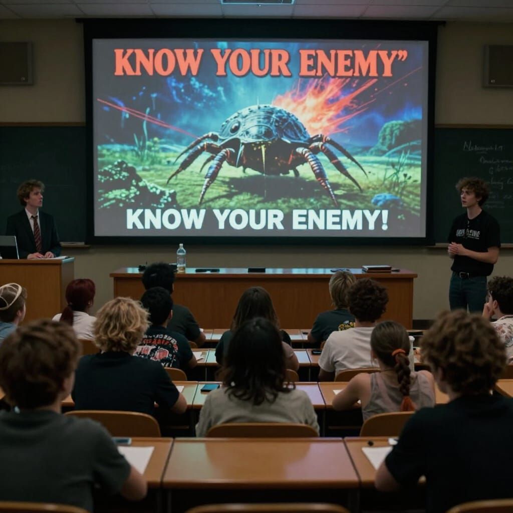 Biologically Correct Tardigrade Photo with Punk Aesthetic