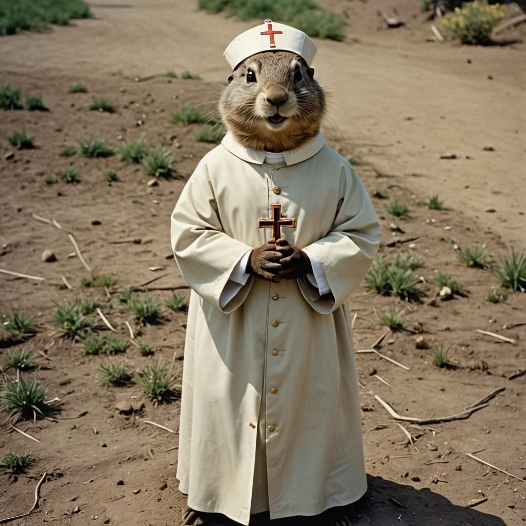 Gopher as Priest: 1950s Photo Aesthetic
