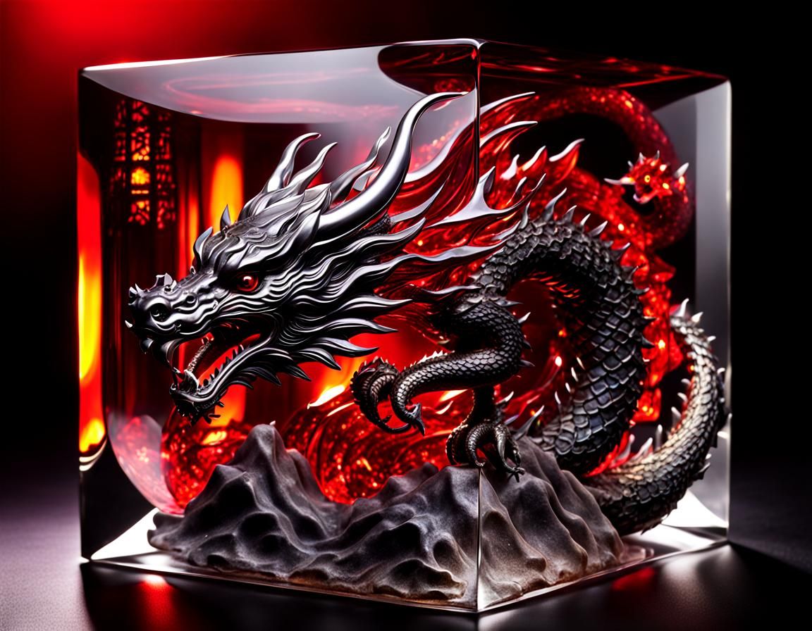 Little Red Riding Hood Meets Dragon in Cube