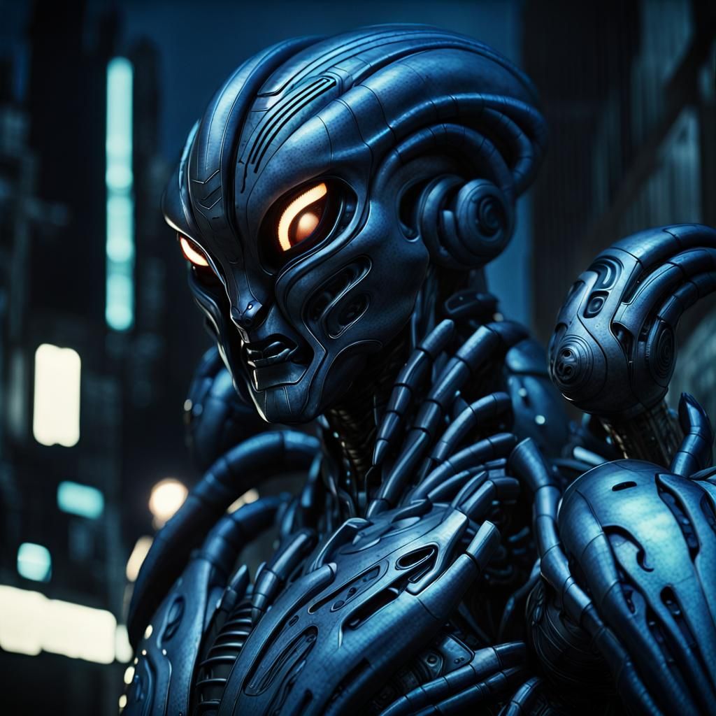 Guyver Unit in Abandoned City: Cinematic Realism
