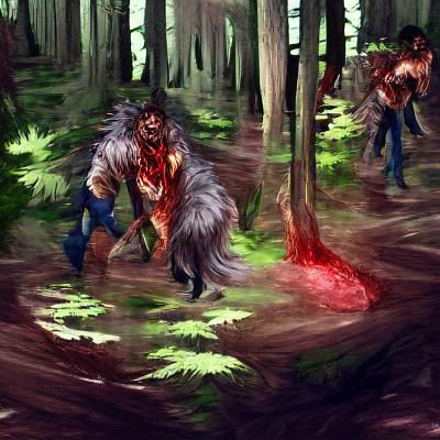 Werewolf Hunt in a Dark Forest