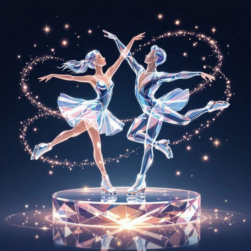 Glass Dancers in Ethereal Harmony