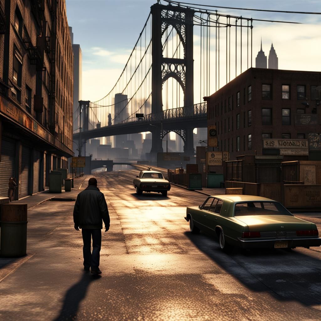 Hyperrealistic Grand Theft Auto IV Scene