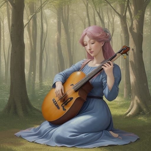 Enchanted Forest Concert: Chibiusa Moebius Plays Bass Viola ...