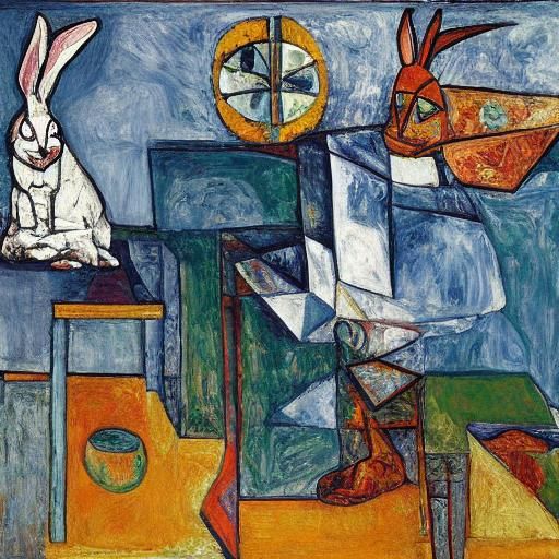 Rabbit Furniture in Cubist Style