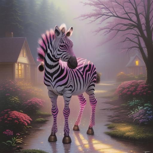 The pink zebra