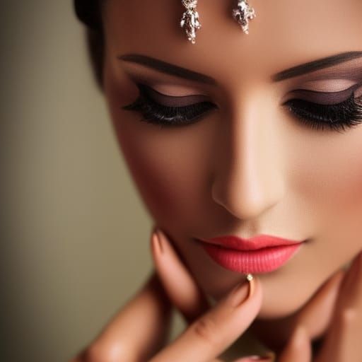 Ethereal Arabian Queen with Pearly Nails