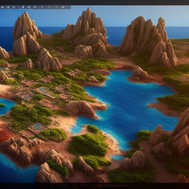Costa Smeralda: Detailed Matte Painting in Unreal Engine