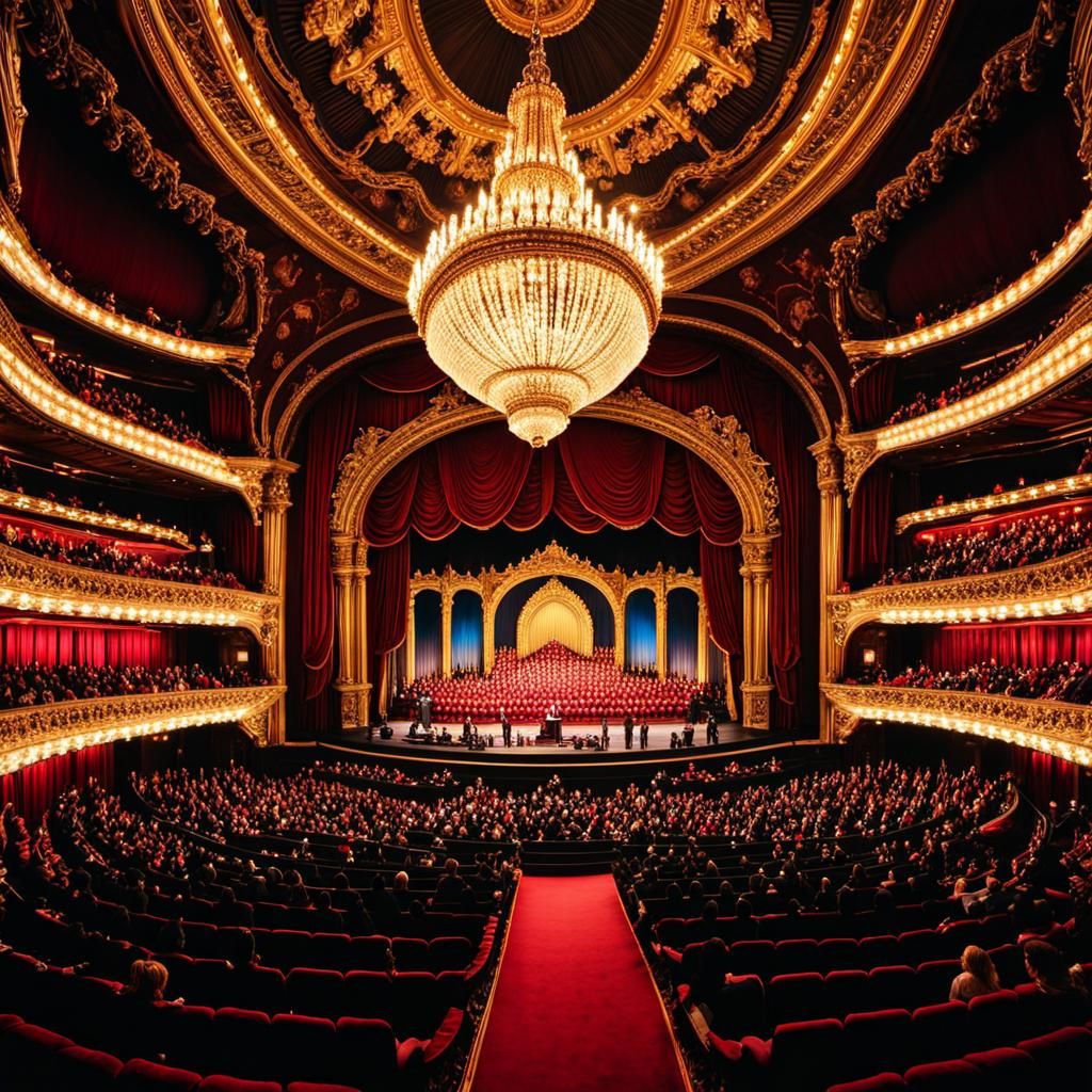 Spectacular Opera House Interior in Maximalist Style