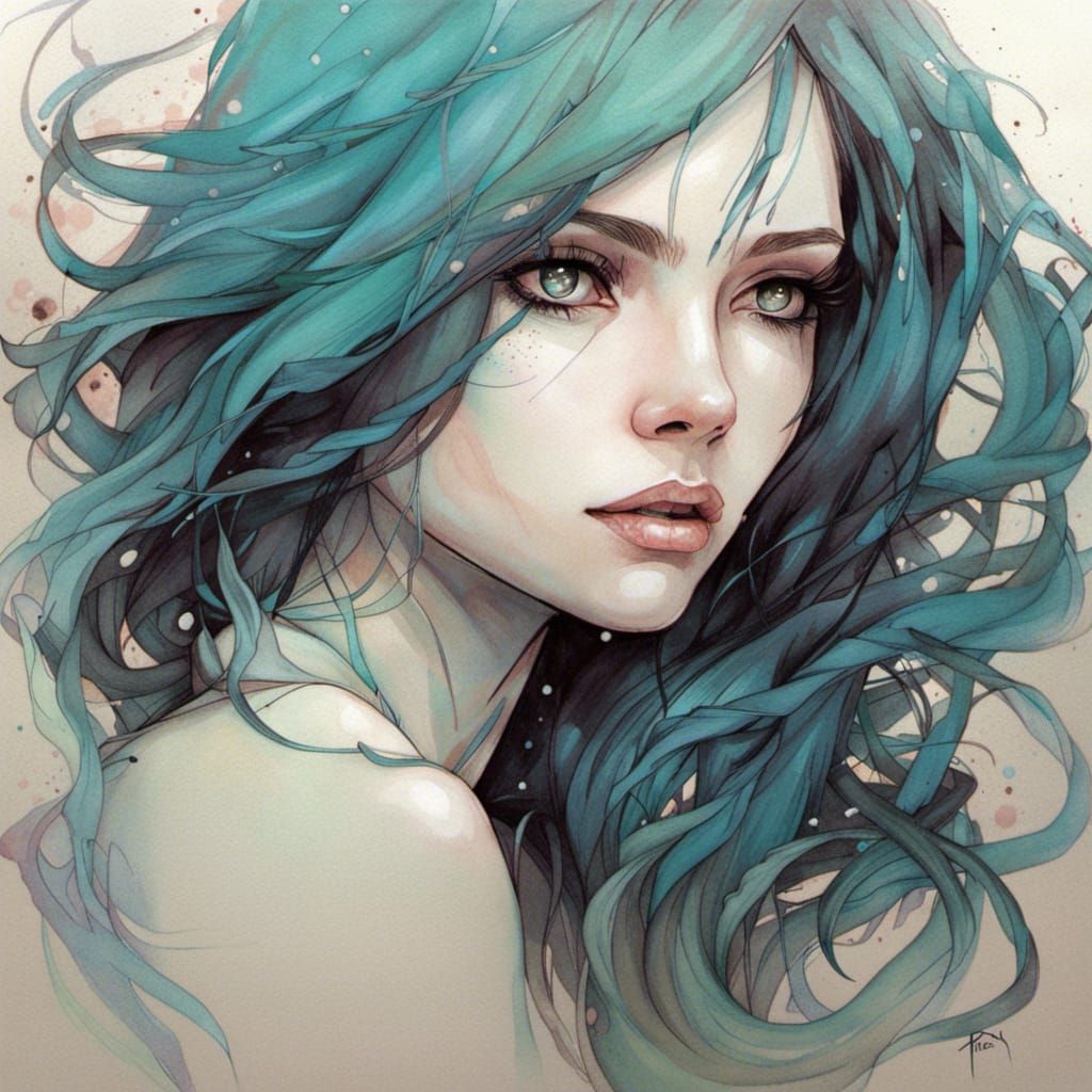 Modern Art Fusion Inspired by Illustrative Masters