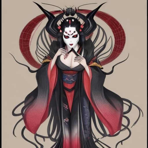 Jorōgumo: AI Interpretation of Japanese Spider Yokai
