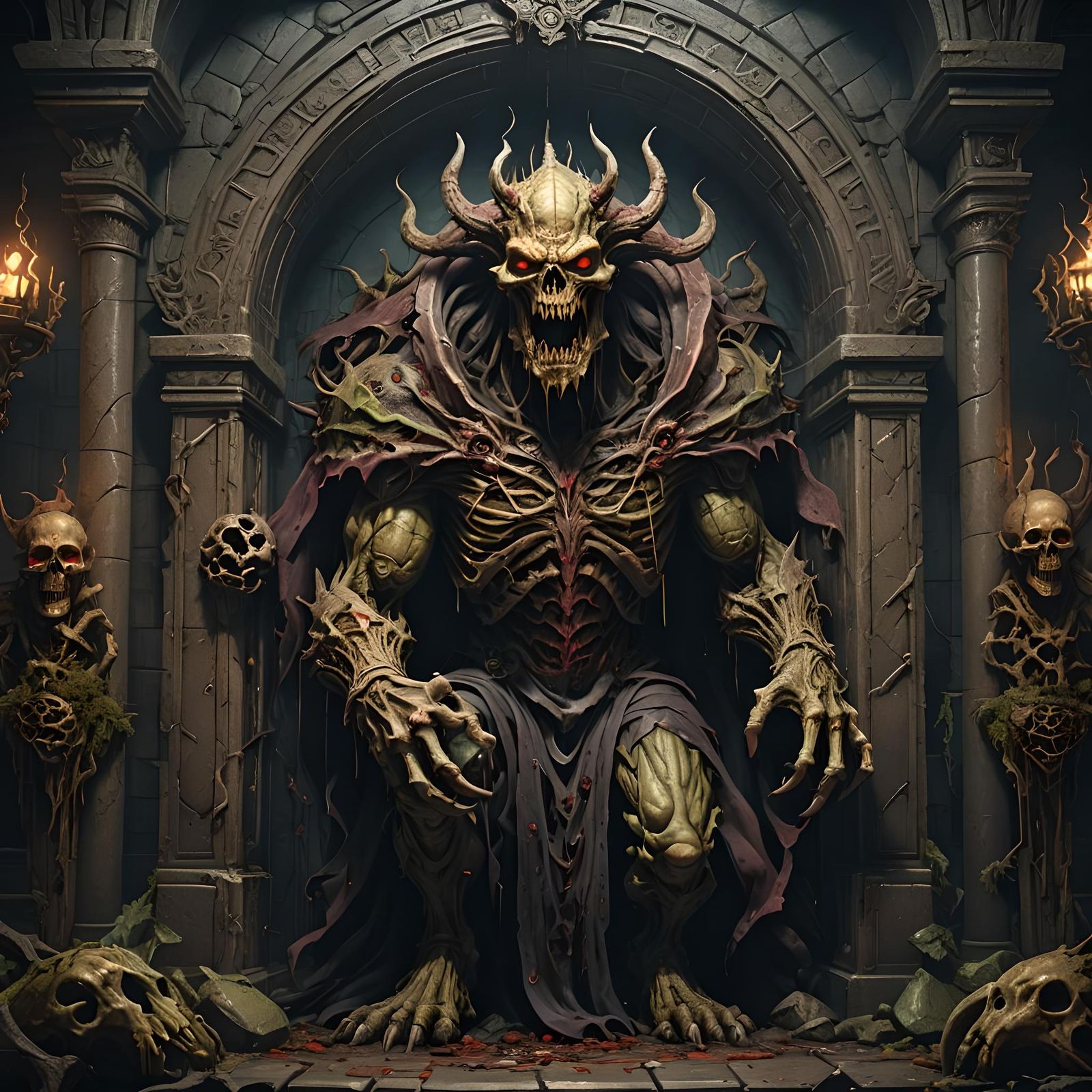 Horror Crypt Abomination Concept Art