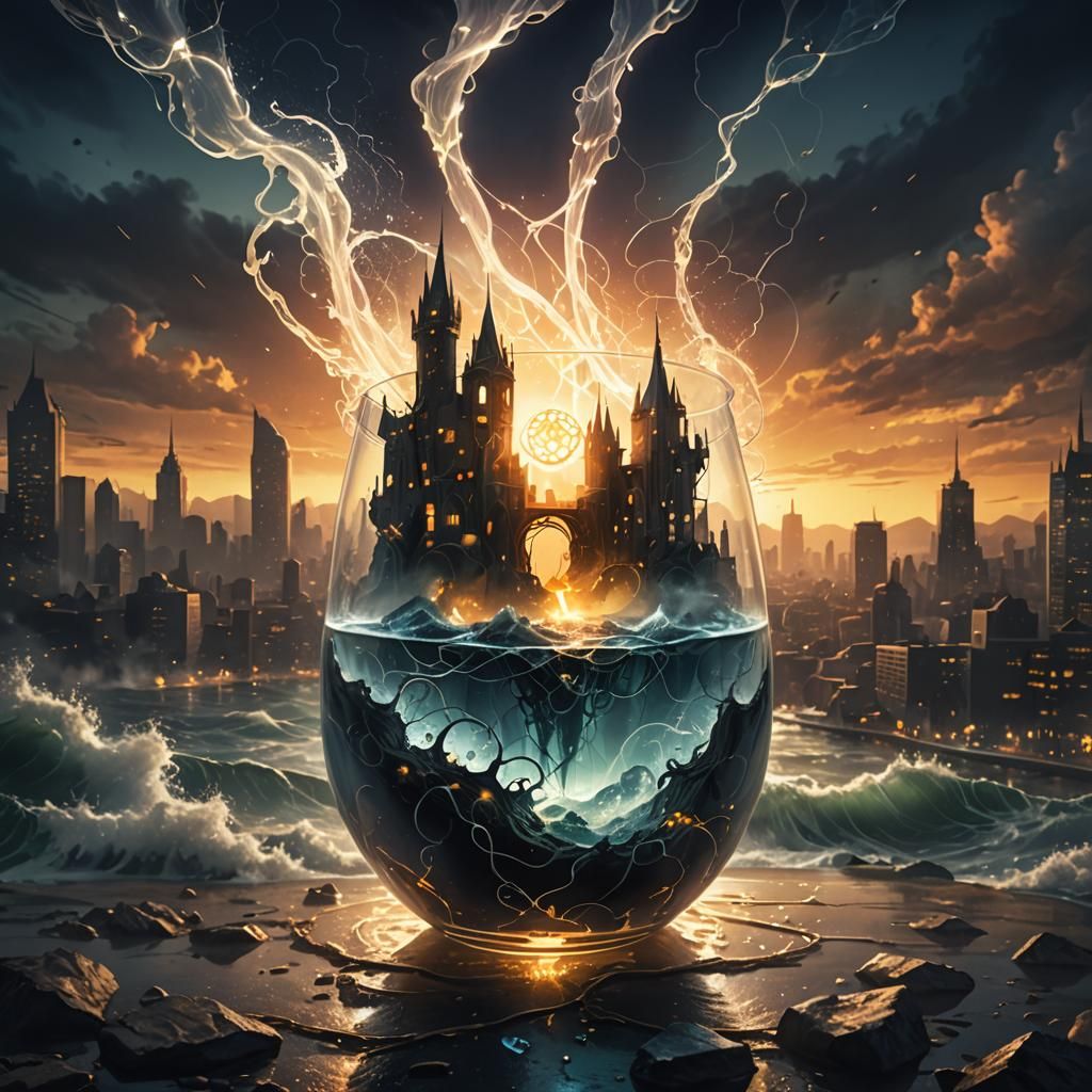 Eldritch Glass 'A' Reveals Brain in Dark Fantasy