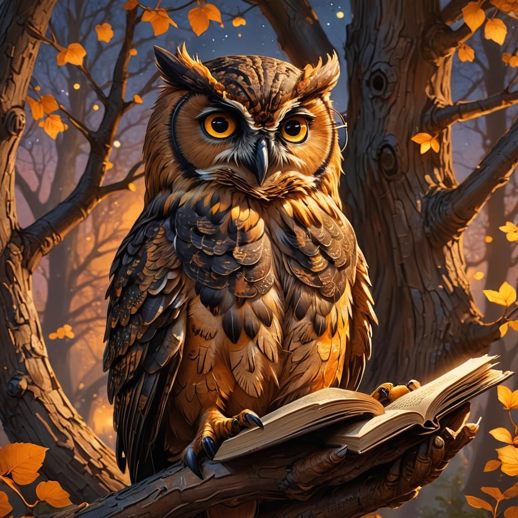 Wise Owl Reads at Sunset: Fantasy Concept Art