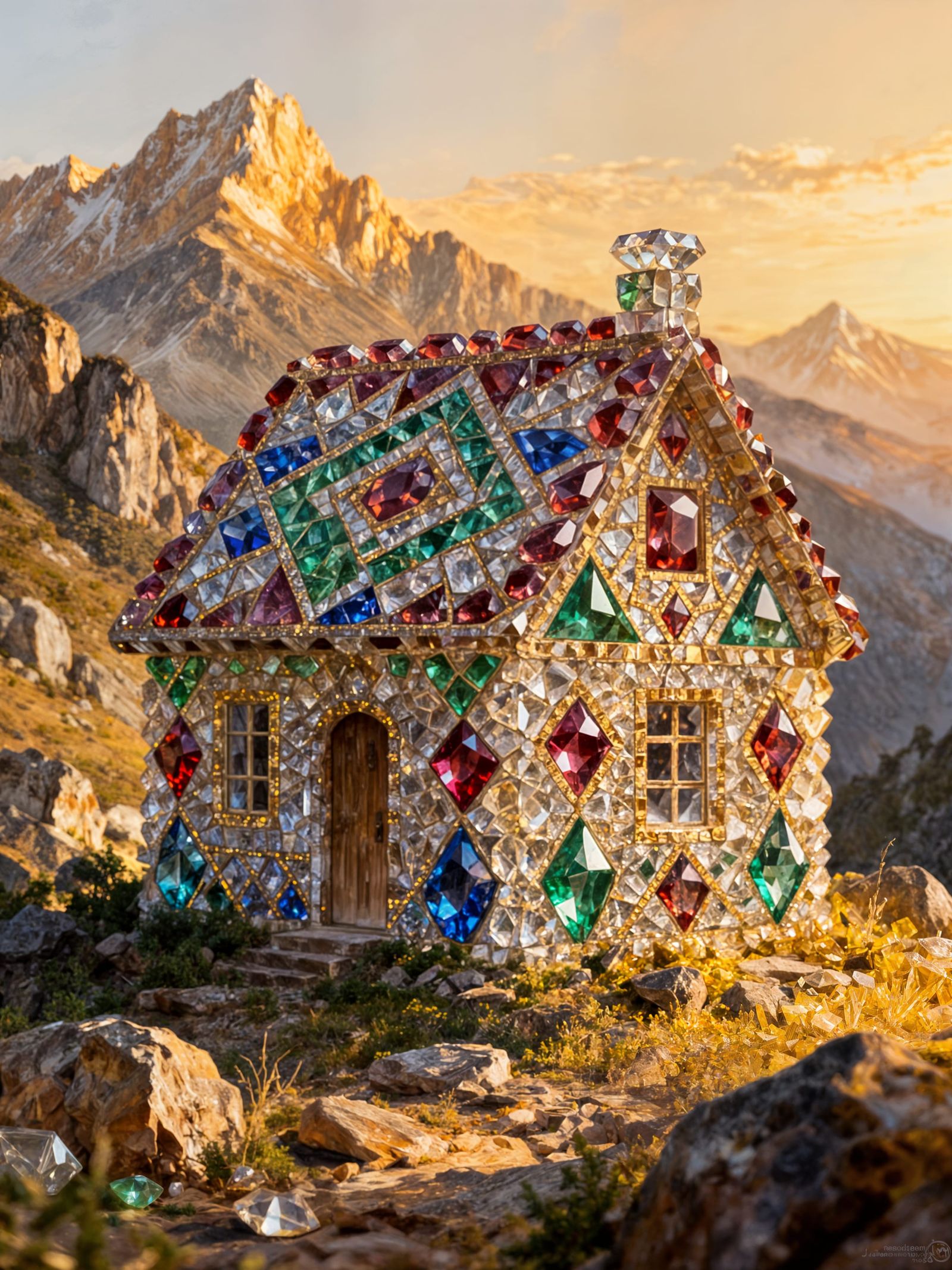 Gemstone House in Majestic Mountainscape