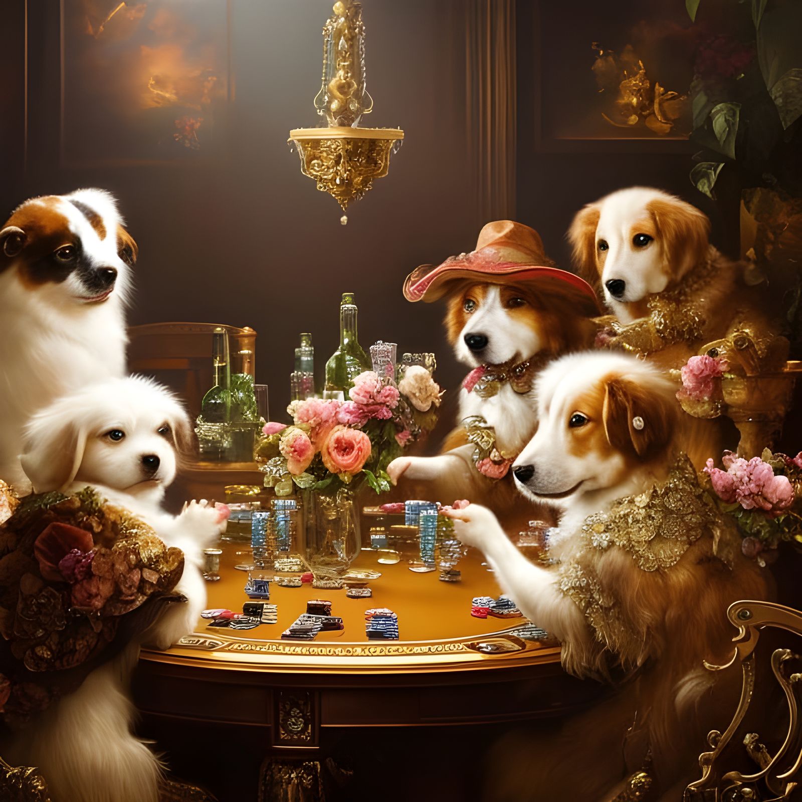 The lady's playdate.