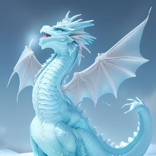 Icy Dragon Ready for Flight
