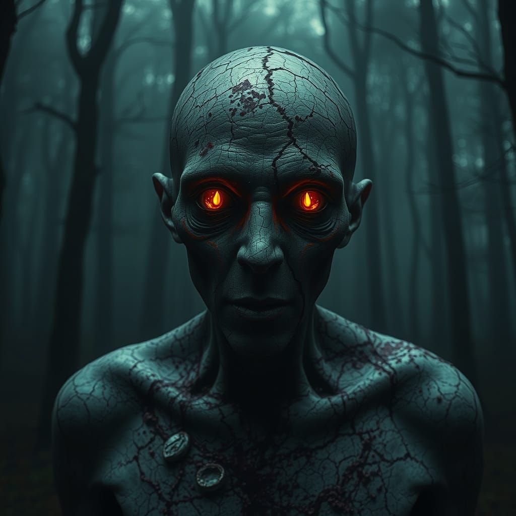 Ashen Blight Affliction in Dark Fantasy Style