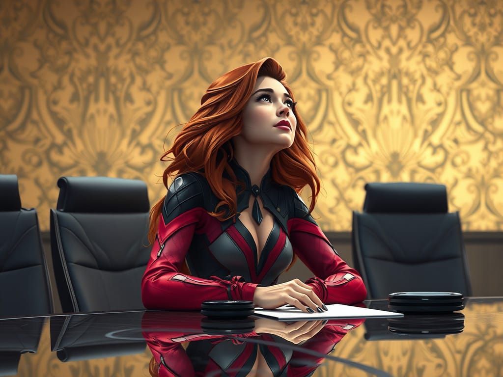 Marvel's Scarlet Witch as Concept Art