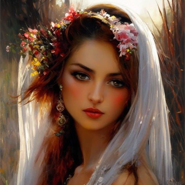 Elegant Modern Russian Woman, Masterpiece