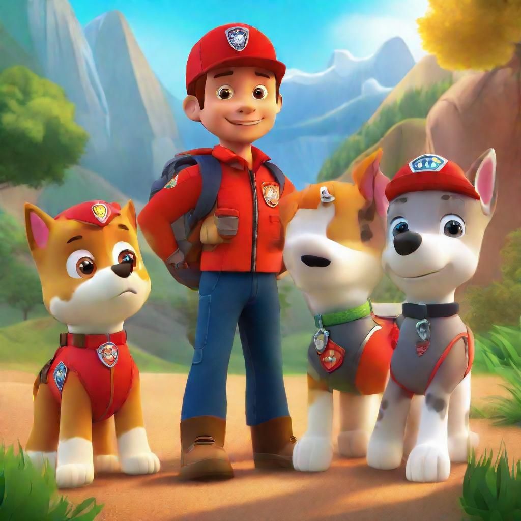 Paw Patrol Team Gathers in Sunny Adventure Bay