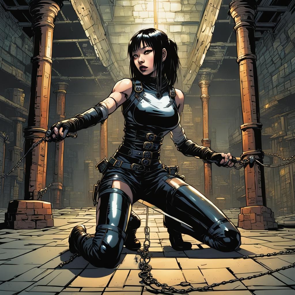 Gothic Girl in Dungeon