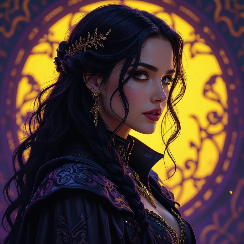 Raven Daughter of the Woods: Dark Fantasy Concept Art