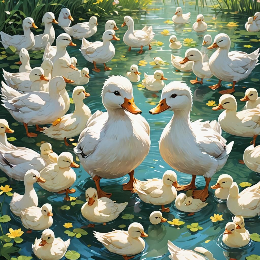 Anime Style Lover Ducks