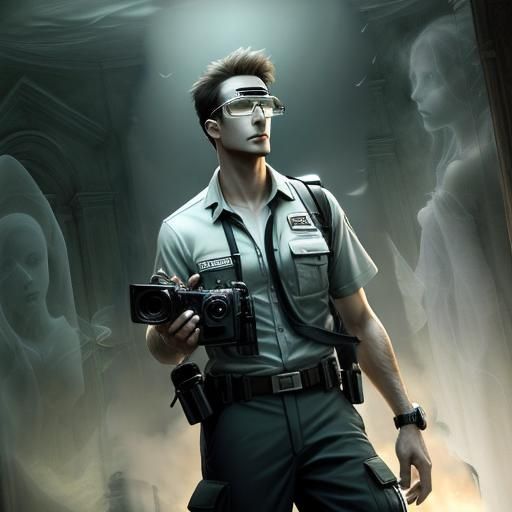 Ghost Hunter Ready for Paranormal Investigation