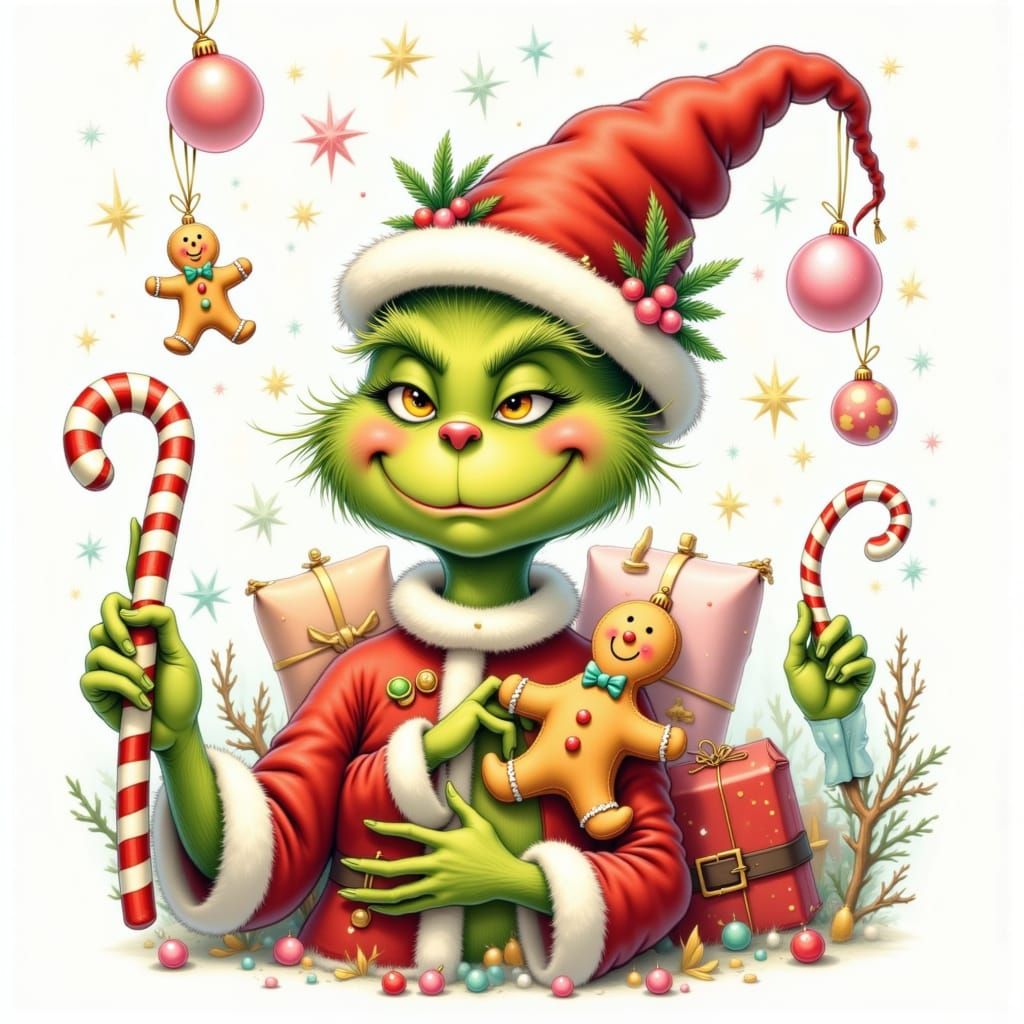 <lora:Elf Service:1.0> <lora:Storybook Christmas:1.0> The im...