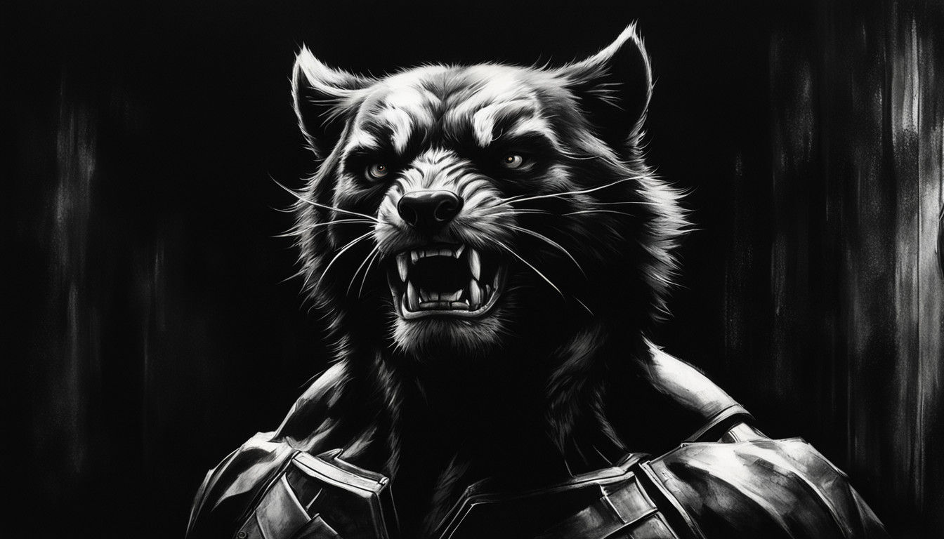 Hyperrealistic Portrait of a Dark Wolverine