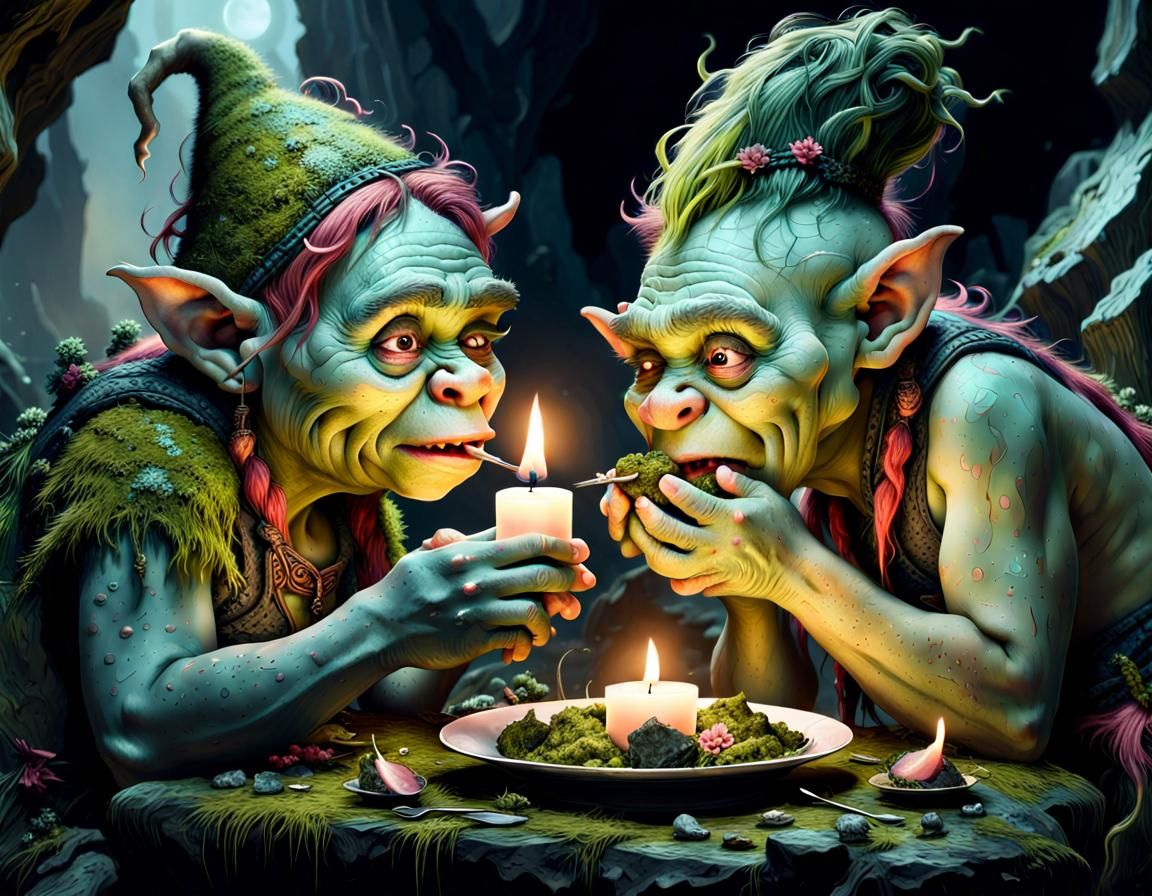Trolls' Romantic Dinner: A Fantasycore Masterpiece