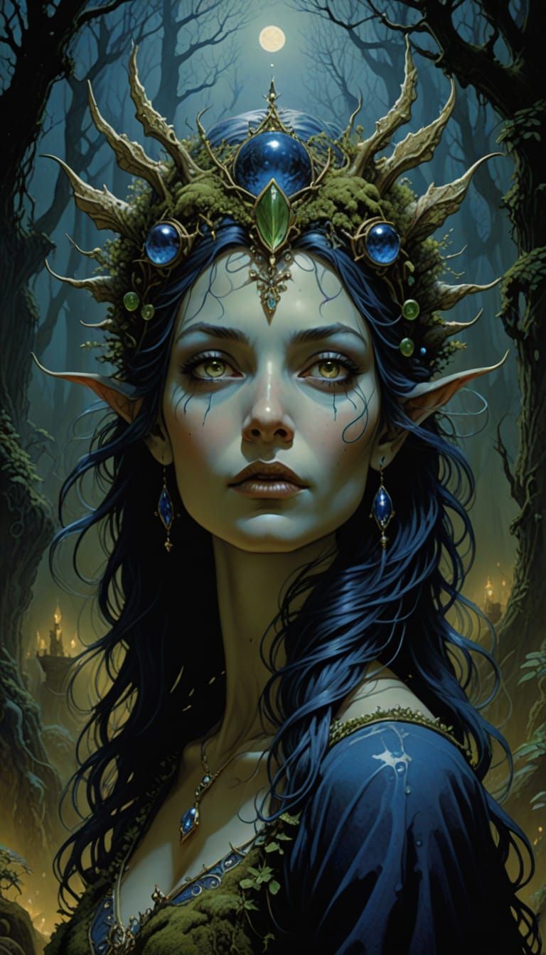 Queen of Jewels in Eerie Moonlight