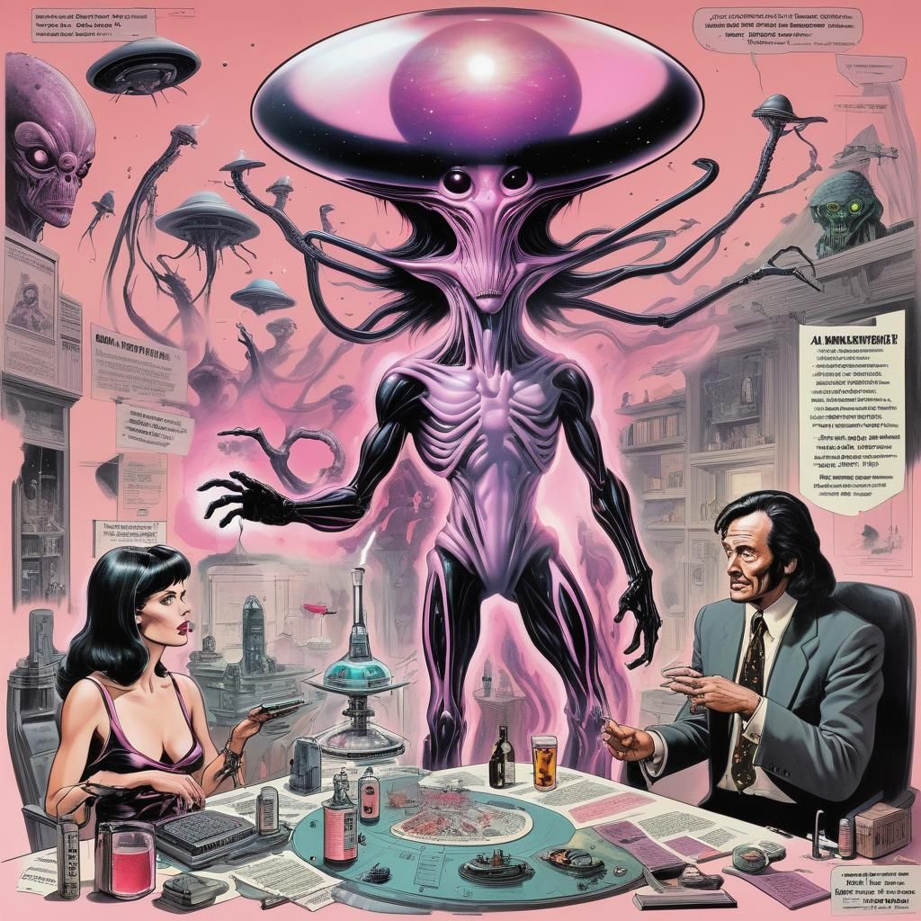 Detective's Alien Theory: A Psychotic Conversation