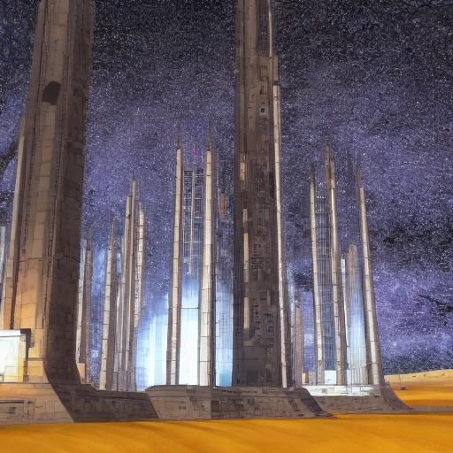 Fantastical Environment in Detailed Matte Painting