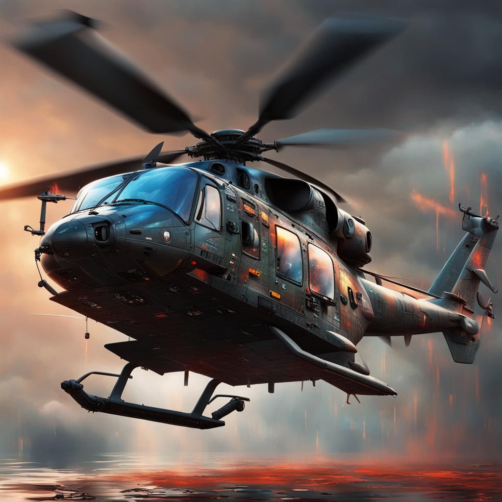 Hyperrealistic Cats in Black Ops Helicopter