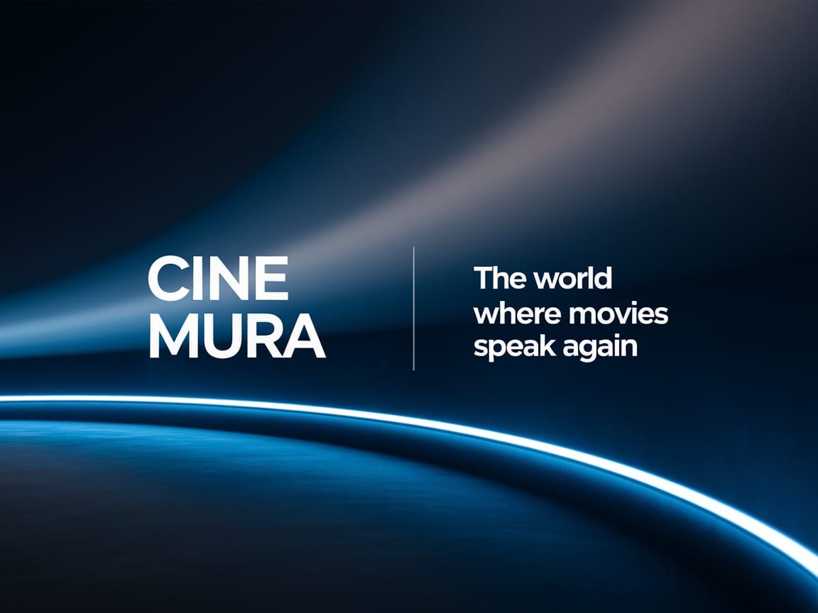 Futuristic YouTube Banner for Cine Mura