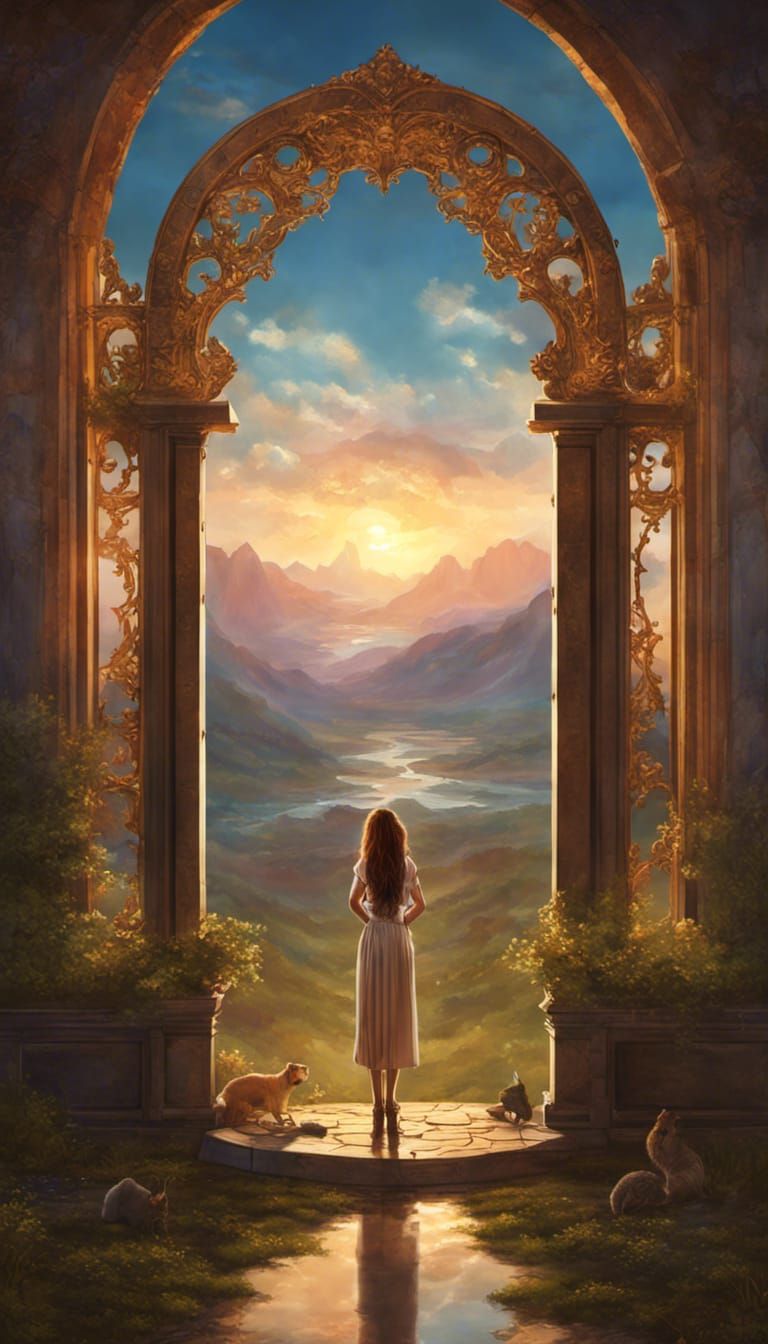 All of the beauty stood before her