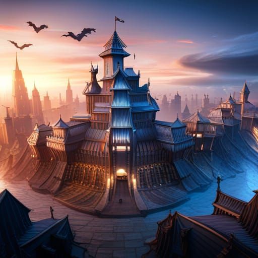 The protective bats of the fortress