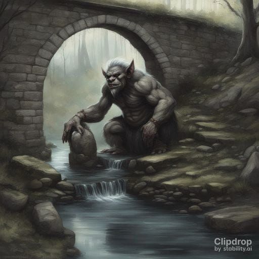 Eerie Figure Under a Dark Bridge