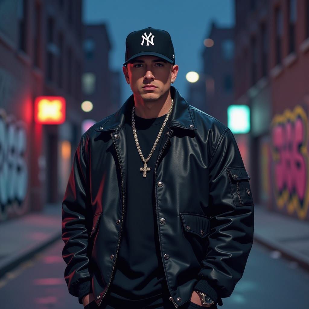 Eminem in Street Art Style