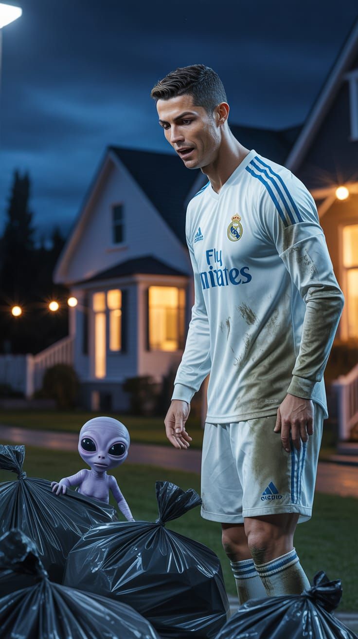 Ronaldo's Surprise: Discovering an Alien Visitor