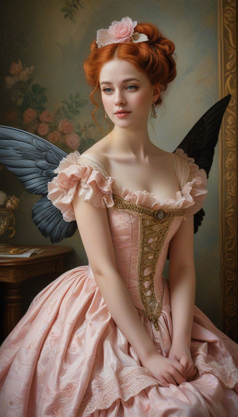 Impressionist Fairy in Candlelit Castle