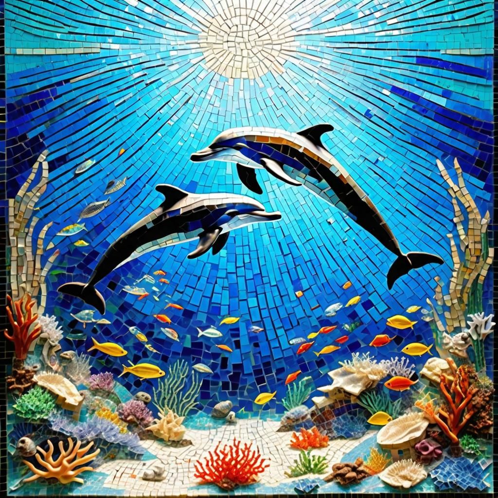 Sunken City of Atlantis: Glass Mosaic