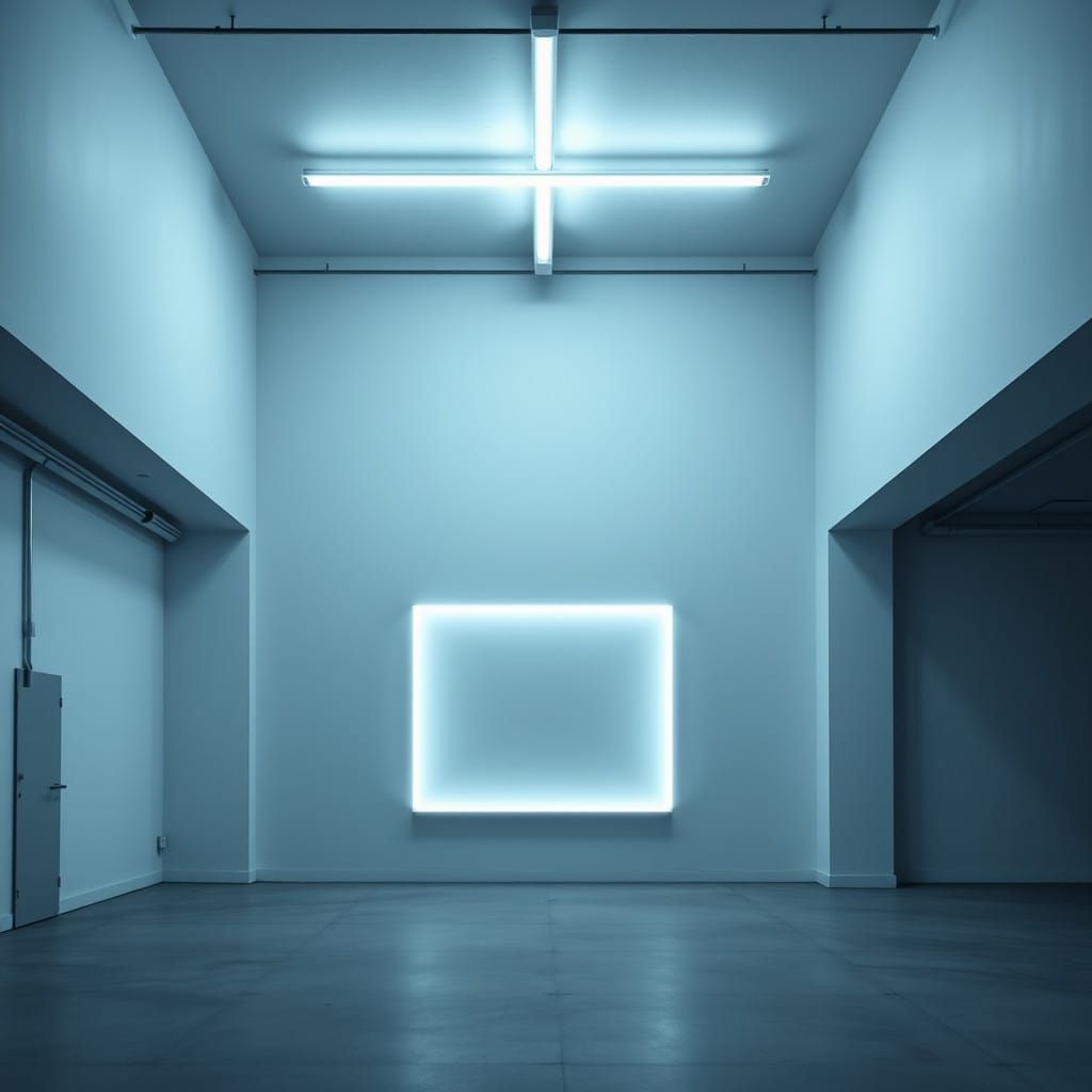 Minimalist Art Piece in Industrial Aesthetic