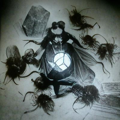 Magical Girl Transformation in Victorian Goth Style